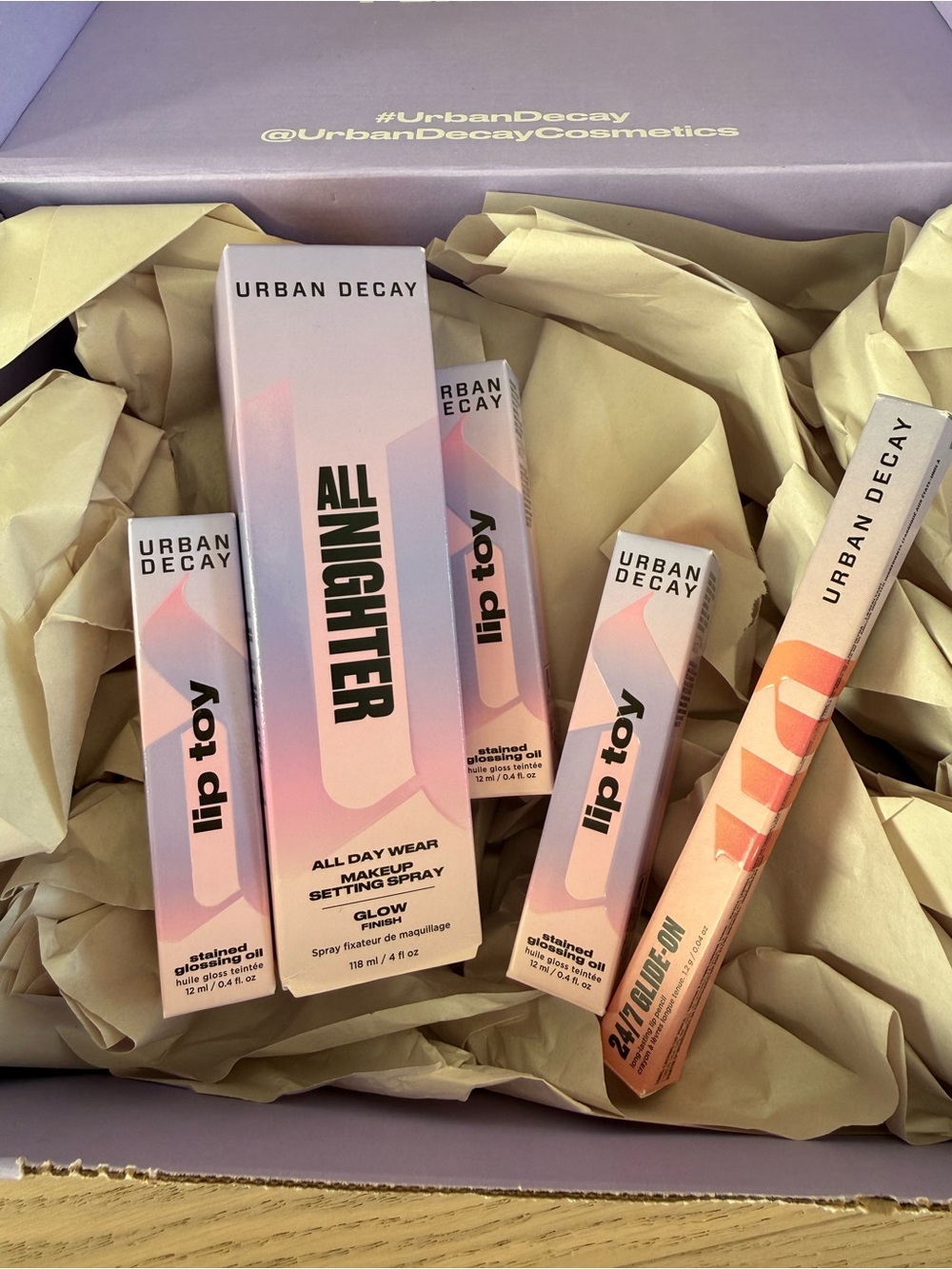 Urban Decay Lip Toy & setting spray bundle — Pink